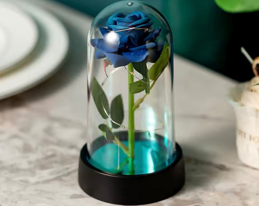 La rose éternelle - Fleur Unique Illuminée